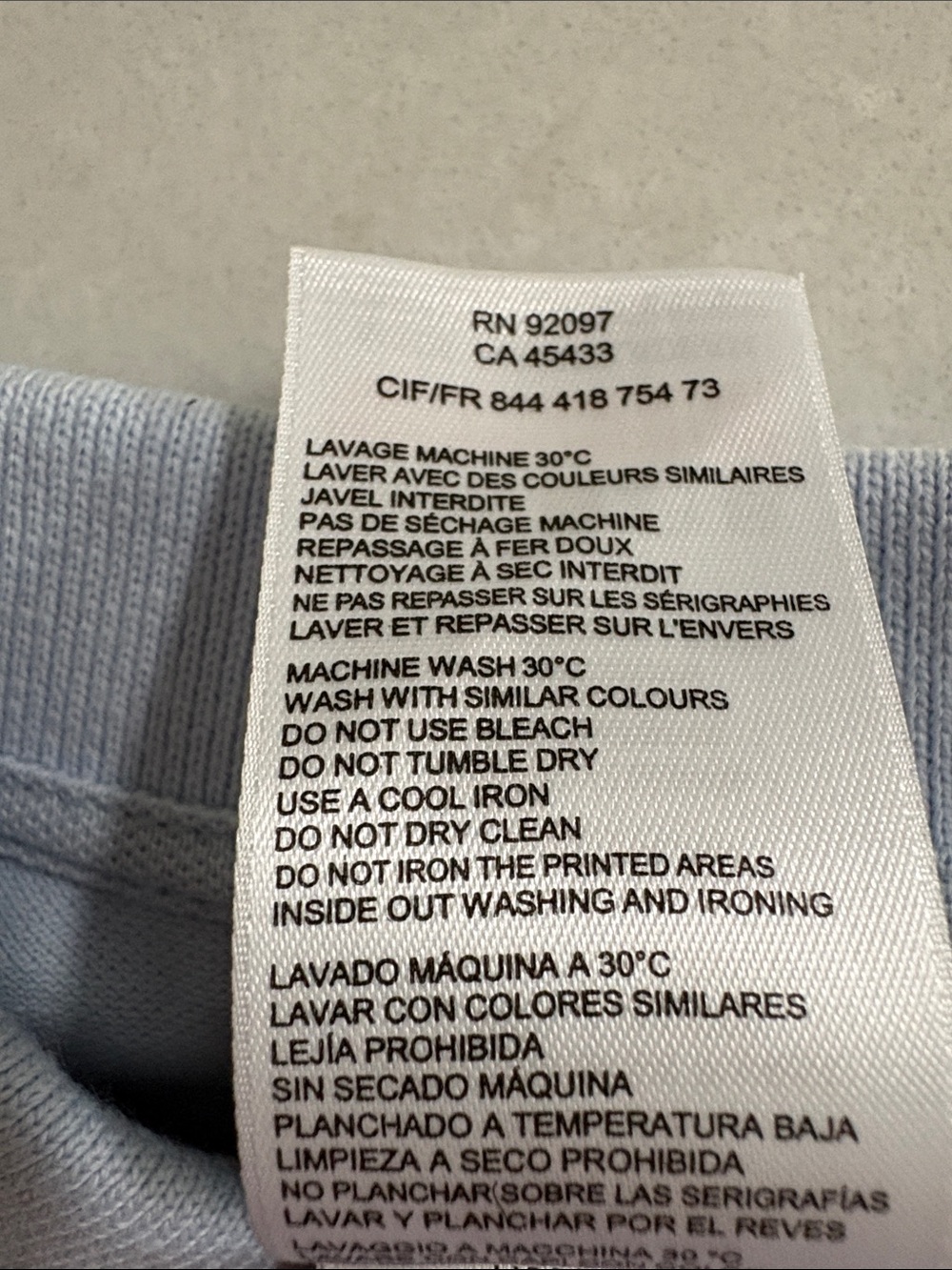 NWT Jacadi Paris Boys Polo Shirt in Light Blue Organic Cotton Preppy Size 24 Mos - Picture 7 of 10